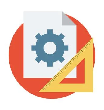 Geometry Tools Vector Icon Stock Illustration