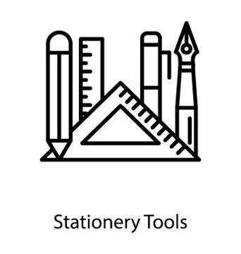 Geometry Tools Vector Stock Illustration