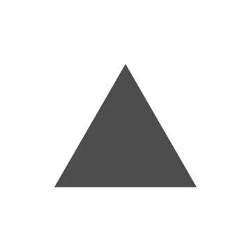 Geometry, Triangle icon. Vector illustration, flat design. Stock Illustration