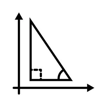 Geometry triangle math Stock Illustration