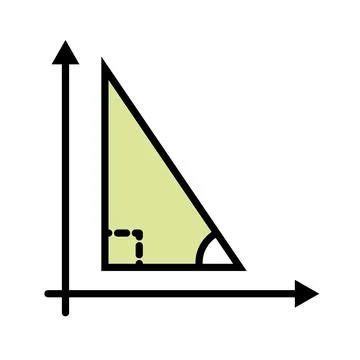 Geometry triangle math Stock Illustration