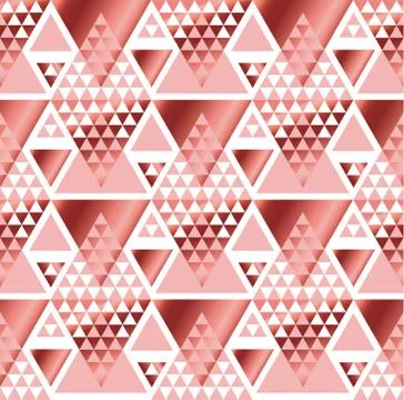 Geometry triangle pattern. gold stylized vector illustration. Art Nouveau sea Illustrazione stock