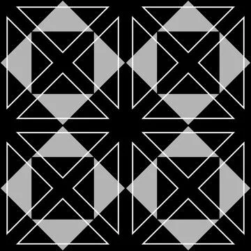 Geometry triangle shape seamless pattern even triangular design for textile Stock Illustration