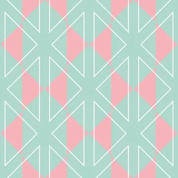 Geometry triangle shape seamless pattern color design Illustrazione stock