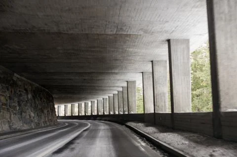 Geometry in the tunnel. Stock Photos
