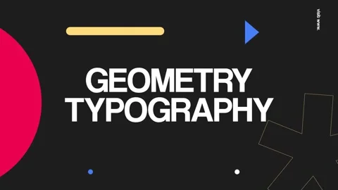 Geometry Typography Stock After Effects