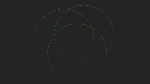 Geometry unveiled triangular arrangement of circles Stock Footage 270399365