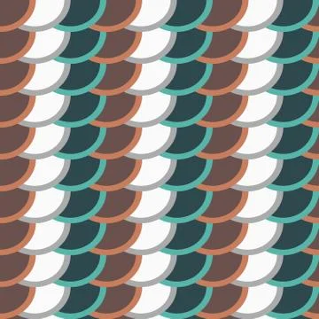 Geometry vector pattern. circle seamless ornament 스톡 일러스트