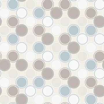 Geometry vector pattern. circle seamless ornament Stock Illustration