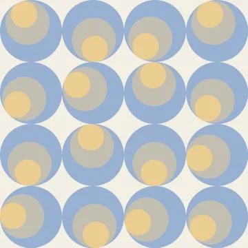 Geometry vector pattern. circle seamless ornament Illustrazione stock