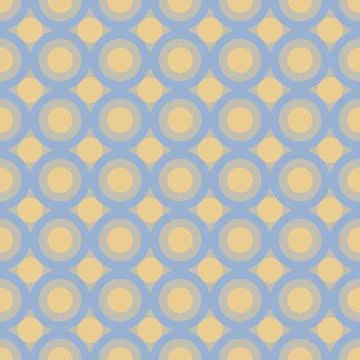 Geometry vector pattern. circle seamless ornament Stock Illustration