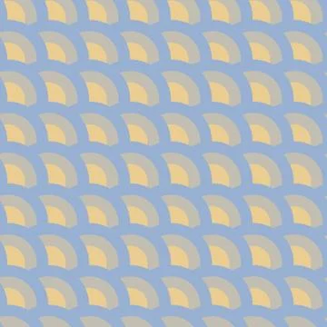 Geometry vector pattern. circle seamless ornament Stock Illustration