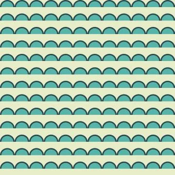 Geometry vector pattern. circle seamless ornament Stock Illustration