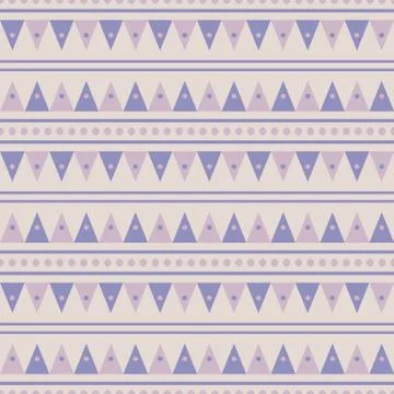 Geometry vector pattern. triangle seamless ornament Illustrazione stock