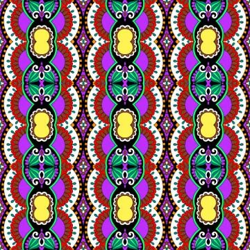 Geometry vintage pattern, ethnic style ornamental background Stock Illustration