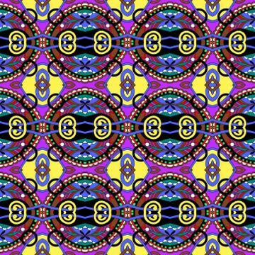 Geometry vintage pattern, ethnic style ornamental background 스톡 일러스트