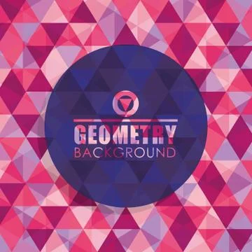 Geometry wallpaper or background 库存插图
