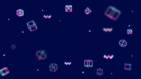 Geoms Game with depth of field Stock Footage 126493226