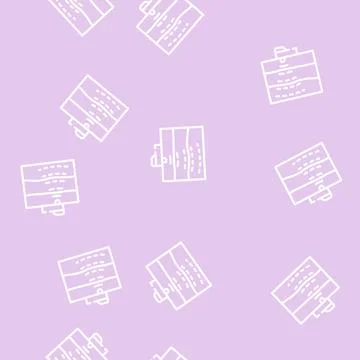 Georadar scanning earth line vector seamless pattern Stock Illustration