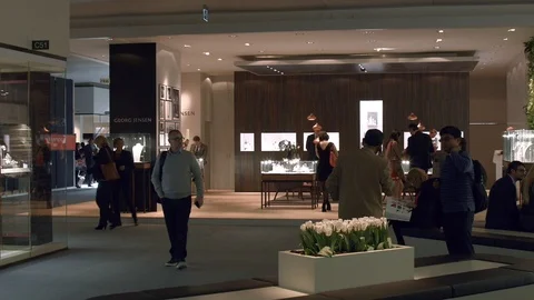 Georg Jensen Booth At Baselworld. Basel, Switzerland Stockbeeldmateriaal 89343766