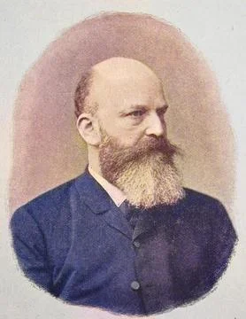 Georg Moritz Ebers 1837 1898 German Egyptologist and writer Historical digital Stock Illustration