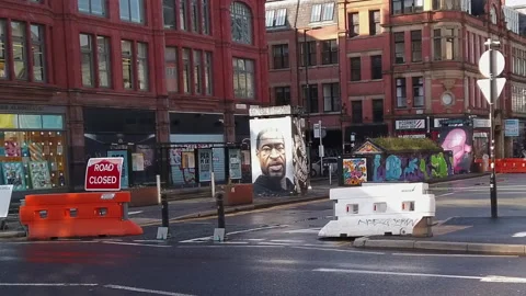 George Floyd Mural Stock Footage 147938763