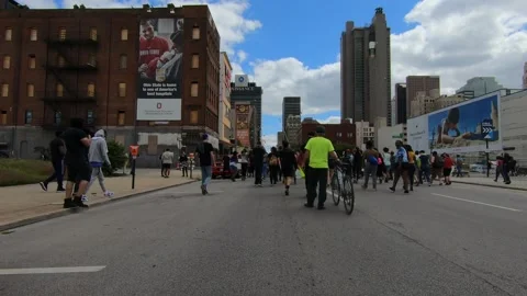 George Floyd Protests and Aftermath, Columbus, Ohio Video stock 238032831