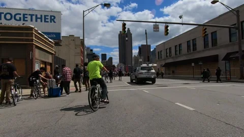 George Floyd Protests and Aftermath, Columbus, Ohio Video stock 238032911