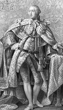 George III king of England, Illustrazione stock