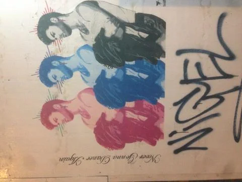 George Michael Graffiti Stock Photos