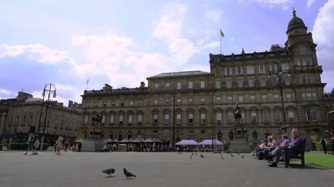 George Square in Glasgow Stock Footage 156163022