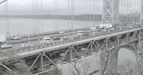 George Washington Bridge 547 Stock Footage 80905176