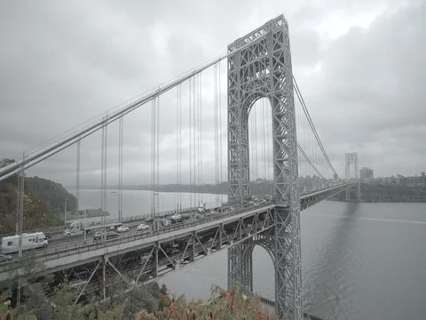 George Washington Bridge 59 Stock Footage 80930606