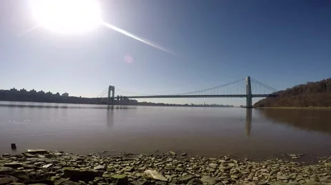 George Washington Bridge Stock Footage 49743654