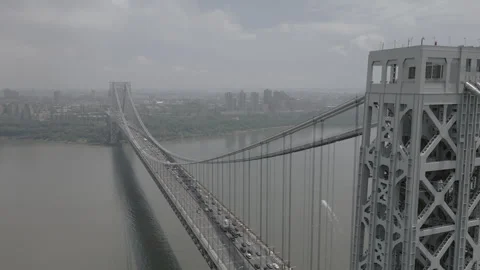 George Washington Bridge Stock Footage 245439857