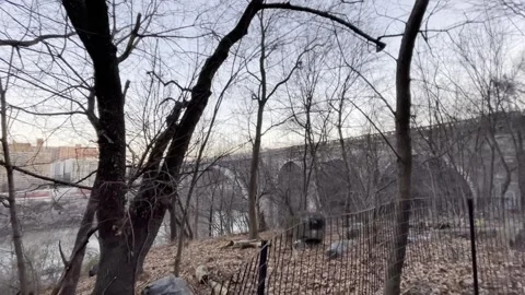 George Washington Bridge park 動画素材 264157380