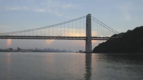 George Washington Bridge Timelapse Stock Footage 81494198