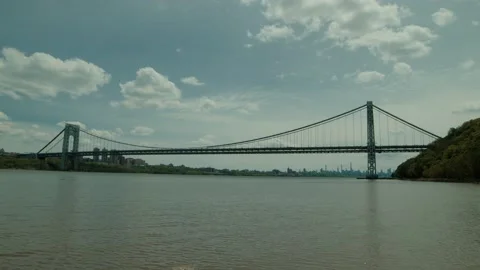 George Washington Bridge Timelapse Video stock 153818820