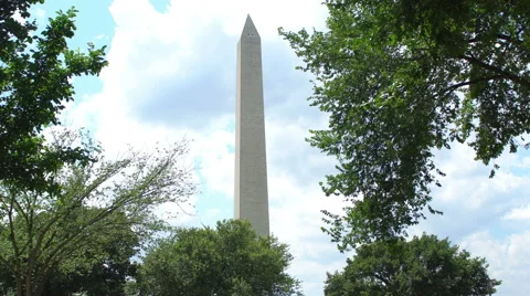 The George Washington Monument in DC Stock Footage 67584202