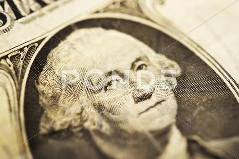 George washington on one american dollar bill. george washington february 11, Stock Photos