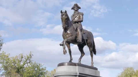 George Washington Statue Far. Vidéo 56521342