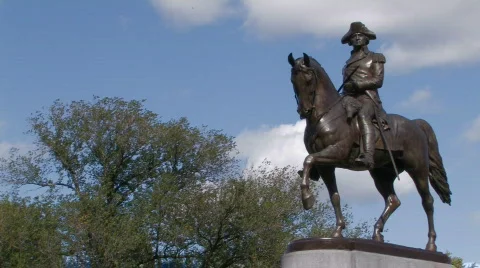 George Washington Statue 스톡 동영상 270295