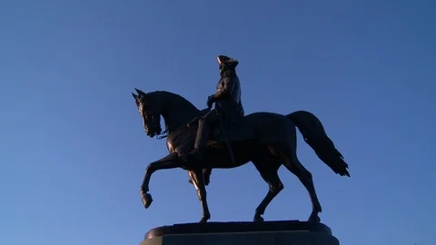 George Washington Statue Stock Footage 106638870