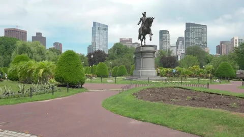 George Washington Statue Stock Footage 134081332