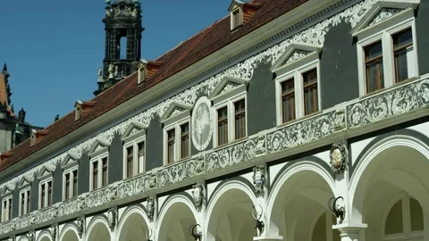 Georgentor and the Procession of Princes Stock Footage 81135378