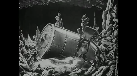 Georges Méliès - A Trip to the Moon (1902) Stock Footage