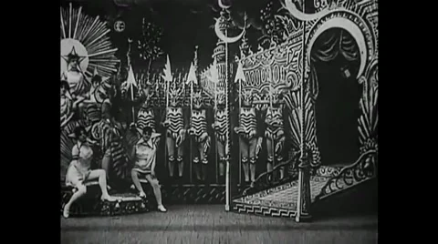 Georges Méliès - A Trip to the Moon (1902) Stock Footage 44046241