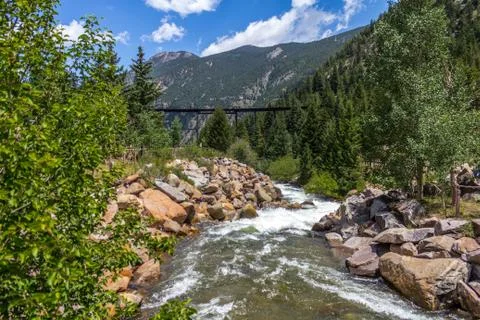 Georgetown loop train 库存照片