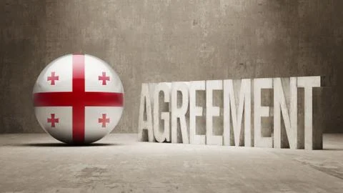 Georgia Agreement  Concept Stock Illustration