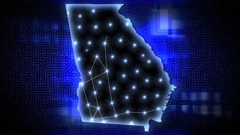 Georgia AI Data Center Network Technology   動画素材 344280542
